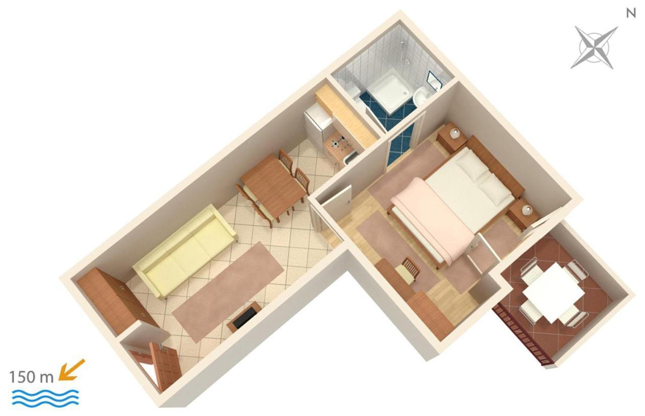 Apartments With A Parking Space Baska Voda, Makarska - 301 Luaran gambar
