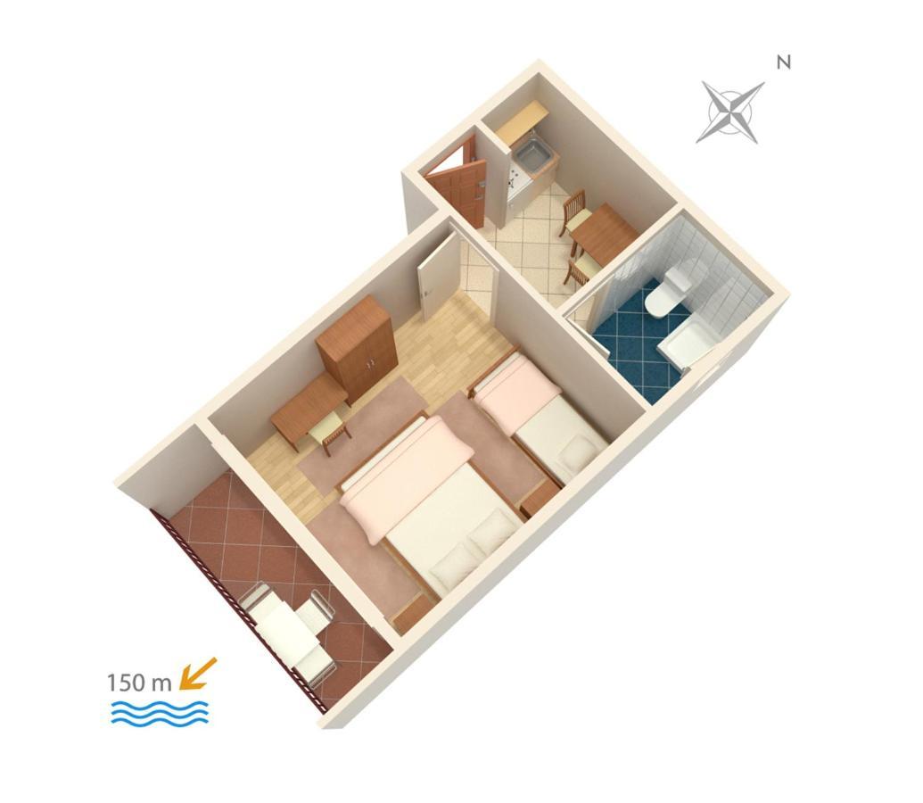 Apartments With A Parking Space Baska Voda, Makarska - 301 Luaran gambar